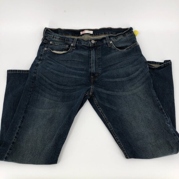 Signature by Levi Strauss Blue High Rise Straight Jeans | All Season Wear - Picture 4 of 5